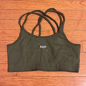 MyProtein Army Green Sports Bra